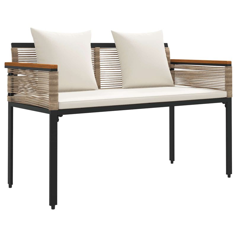 Casa si Gradina - Gradina si terasa - Mobilier exterior - Seturi mobila gradina - Set de Mobilier pentru Exterior 4 pcs Bej si alb crem Ratan PE - Infinity.ro