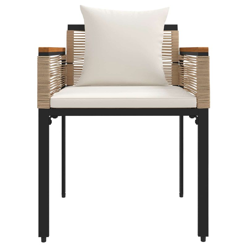 Casa si Gradina - Gradina si terasa - Mobilier exterior - Seturi mobila gradina - Set de Mobilier pentru Exterior 4 pcs Bej si alb crem Ratan PE - Infinity.ro