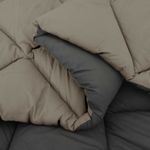 Casa si Gradina - Textile si covoare - Perne si pilote - Pilote - Duvet de iarna Gri deschis si antracit 240 x 200 cm Microfibra - Infinity.ro