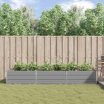 Casa si Gradina - Gradinarit si plante - Plante si ghivece - Ghivece si suporturi - Jardiniera Gri deschis 195 x 100 x 45 cm Otel Galvanizat - Infinity.ro