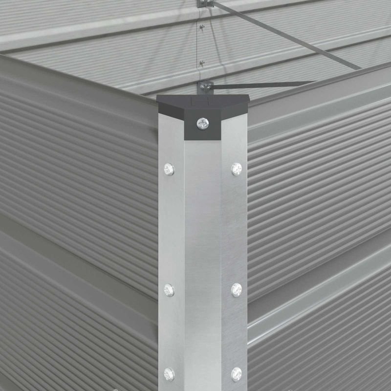 Casa si Gradina - Gradinarit si plante - Plante si ghivece - Ghivece si suporturi - Jardiniera Gri deschis 195 x 100 x 45 cm Otel Galvanizat - Infinity.ro