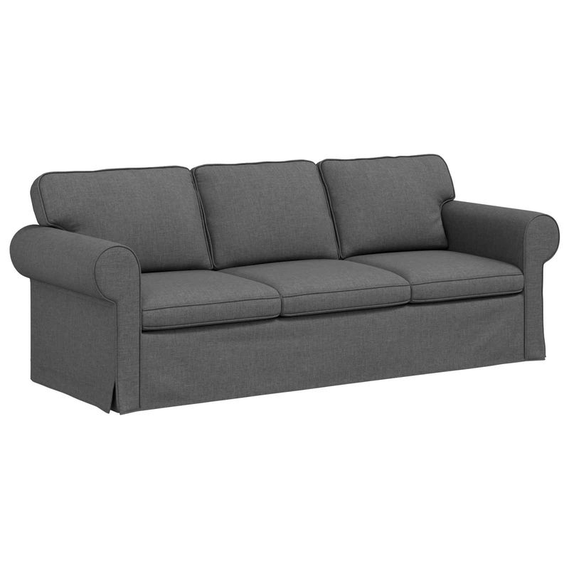 Casa si Gradina - Mobilier - Canapele si coltare - Canapele - Canapea 180cm Gri inchis Metal - Infinity.ro