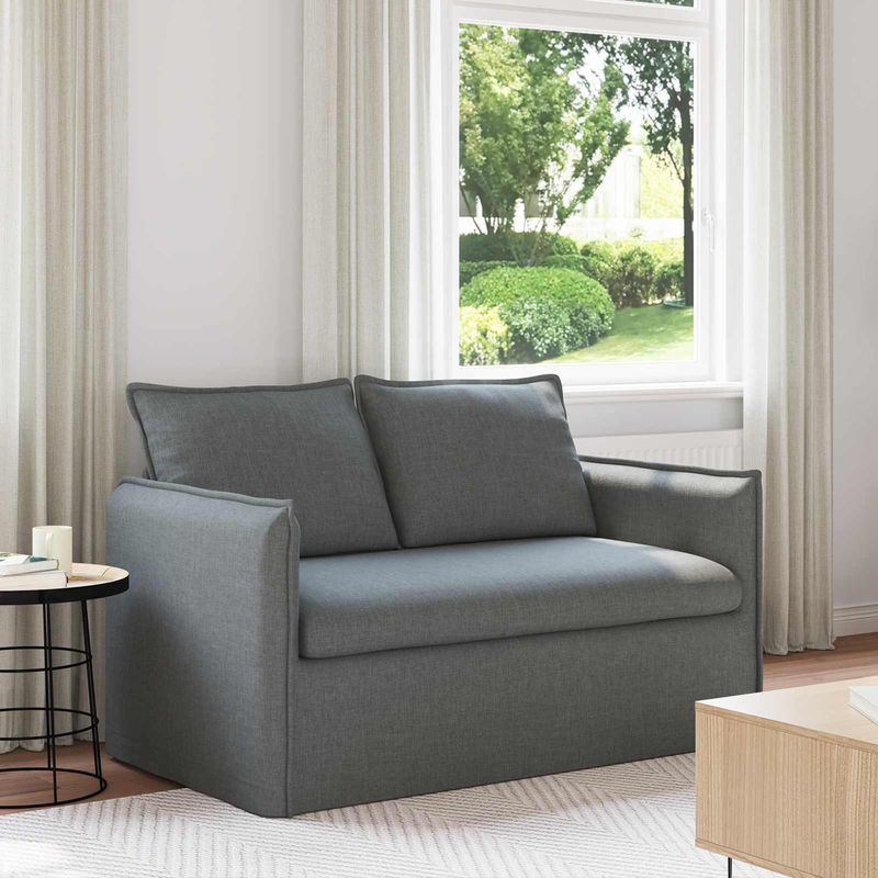 Casa si Gradina - Mobilier - Canapele si coltare - Canapele - Canapea 120cm Gri inchis Metal - Infinity.ro