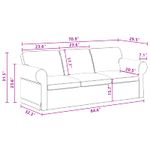 Casa si Gradina - Mobilier - Canapele si coltare - Canapele - Canapea 180cm Gri inchis Metal - Infinity.ro