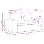 Casa si Gradina - Mobilier - Canapele si coltare - Canapele - Canapea 120cm Gri inchis Metal - Infinity.ro