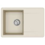 Casa si Gradina - Sanitare - Chiuveta bucatarie si accesorii - Chiuvete bucatarie - Chiuveta Bej 670 x 460 mm 80% Quartz si 20% Rasina - Infinity.ro
