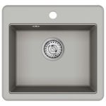 Casa si Gradina - Sanitare - Chiuveta bucatarie si accesorii - Chiuvete bucatarie - Chiuveta Gri 470 x 440 mm Granit - Infinity.ro