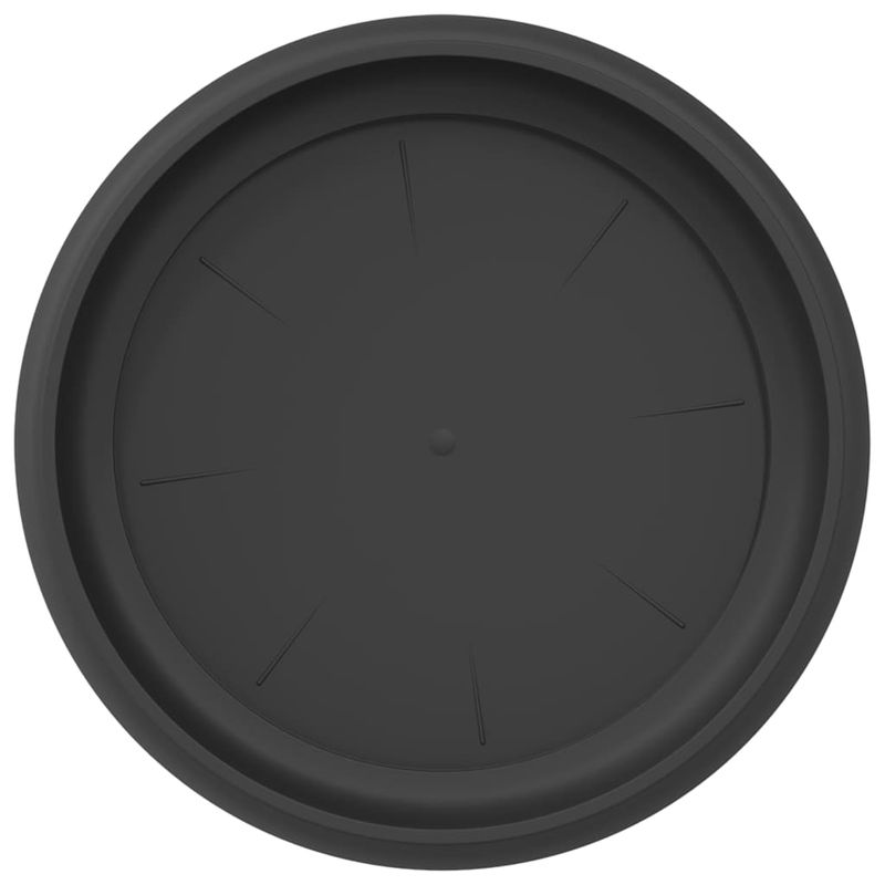 Casa si Gradina - Gradinarit si plante - Plante si ghivece - Ghivece si suporturi - Tava rotunda pentru flori 6 pcs Negru Ø 14 x 2 cm Plastic - Infinity.ro