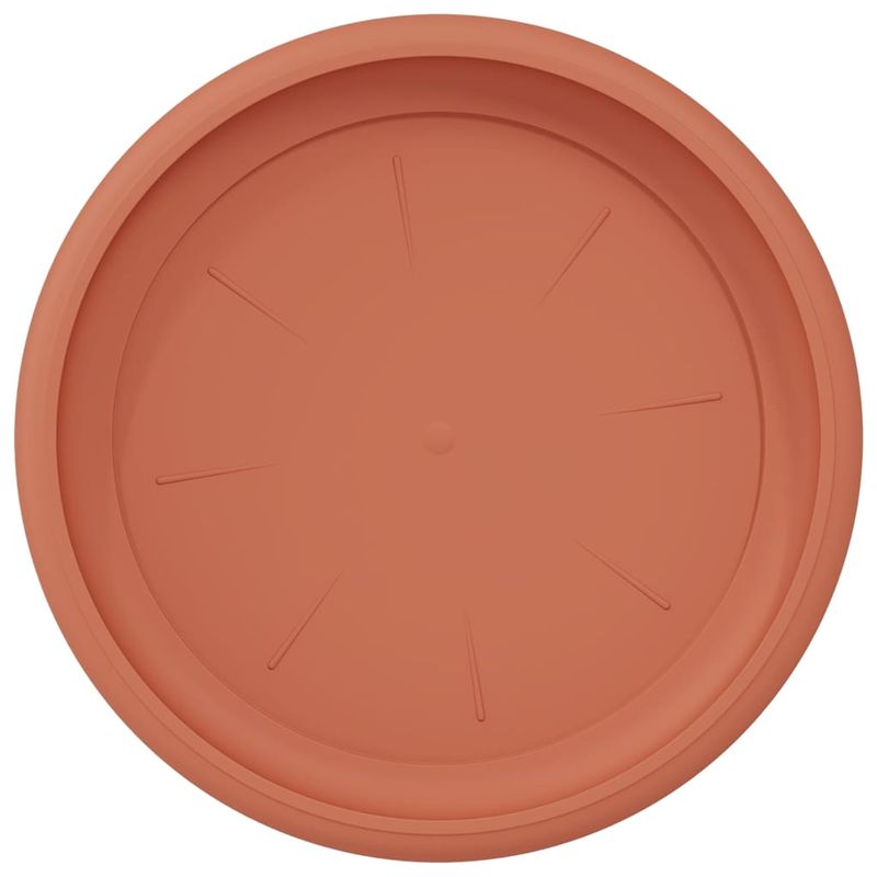 Casa si Gradina - Gradinarit si plante - Plante si ghivece - Ghivece si suporturi - Tava rotunda pentru flori 6 pcs Rosu caramida Ø 14 x 2 cm - Infinity.ro