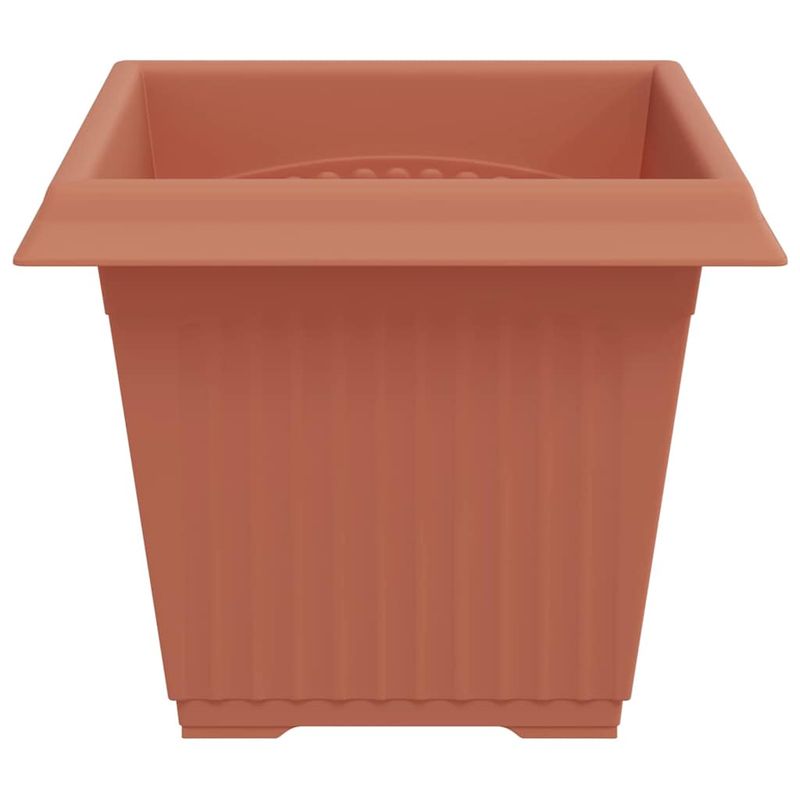 Casa si Gradina - Decoratiuni - Obiecte decorative - Vaze si boluri decorative - Vaza patrata pentru flori 24 pcs Rosu caramida - Infinity.ro