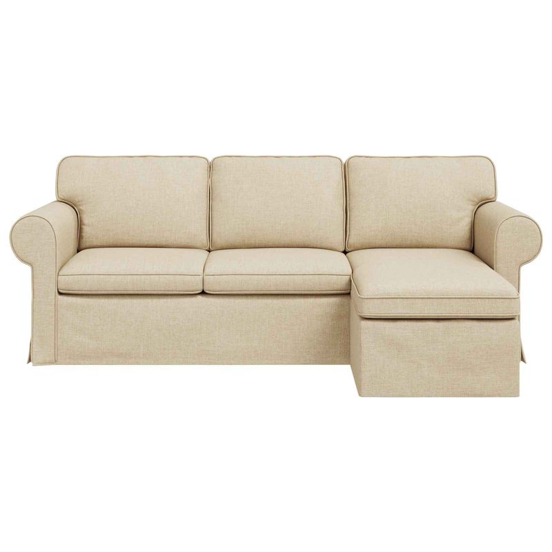 Casa si Gradina - Mobilier - Canapele si coltare - Canapele - Canapea 180cm Crem Metal - Infinity.ro