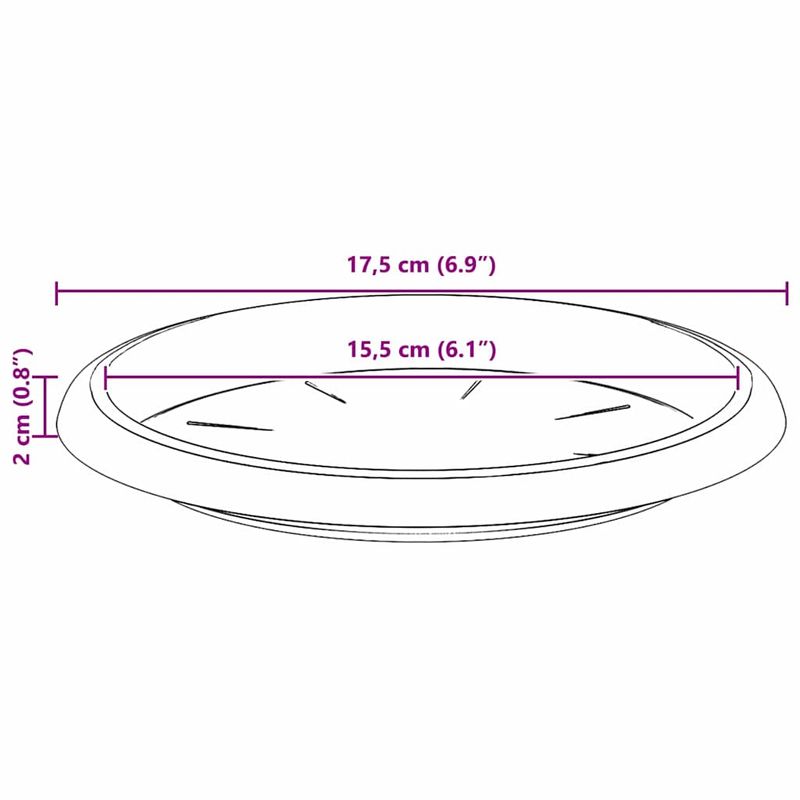 Casa si Gradina - Gradinarit si plante - Plante si ghivece - Ghivece si suporturi - Tava rotunda pentru flori 24 pcs Negru Ø 14 x 2 cm Plastic - Infinity.ro