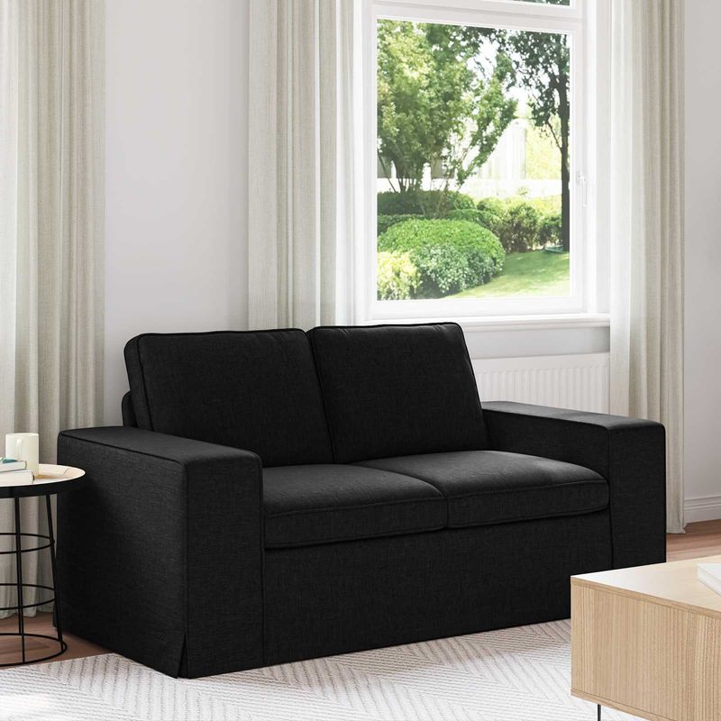 Casa si Gradina - Mobilier - Canapele si coltare - Canapele - Canapea 120cm Negru Metal - Infinity.ro