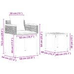 Casa si Gradina - Gradina si terasa - Mobilier exterior - Seturi mobila gradina - Set de Mobilier pentru Exterior 3 pcs Negru si Alb crem - Infinity.ro