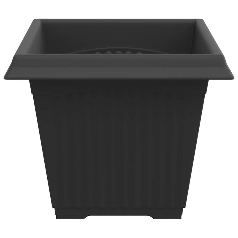 Casa si Gradina - Decoratiuni - Obiecte decorative - Vaze si boluri decorative - Vaza patrata pentru flori 24 pcs Negru 43 x 43 x 33.5 cm - Infinity.ro