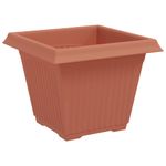 Casa si Gradina - Decoratiuni - Obiecte decorative - Vaze si boluri decorative - Vaza patrata pentru flori 24 pcs Rosu caramida - Infinity.ro