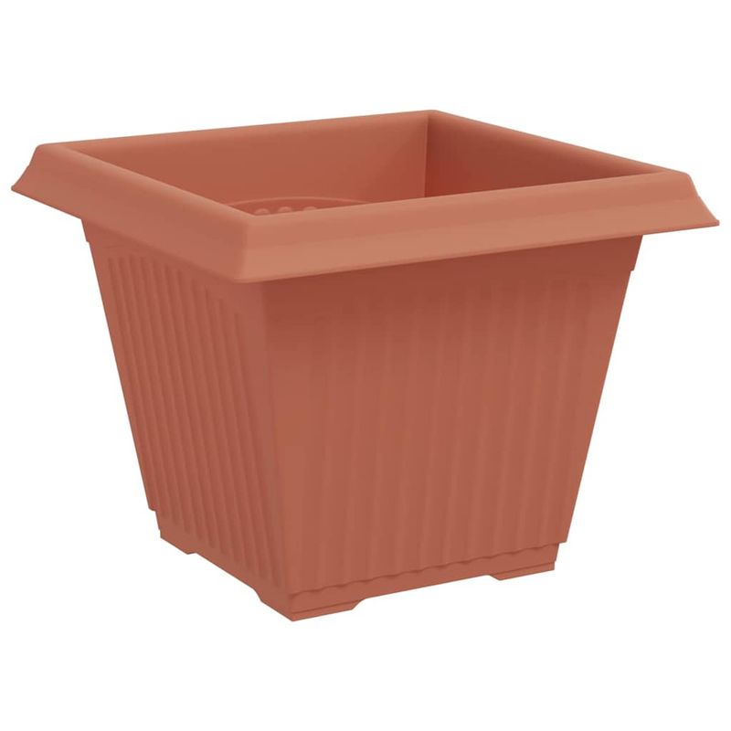 Casa si Gradina - Decoratiuni - Obiecte decorative - Vaze si boluri decorative - Vaza patrata pentru flori 24 pcs Rosu caramida - Infinity.ro
