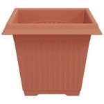 Casa si Gradina - Decoratiuni - Obiecte decorative - Vaze si boluri decorative - Vaza patrata pentru flori 24 pcs Rosu caramida - Infinity.ro