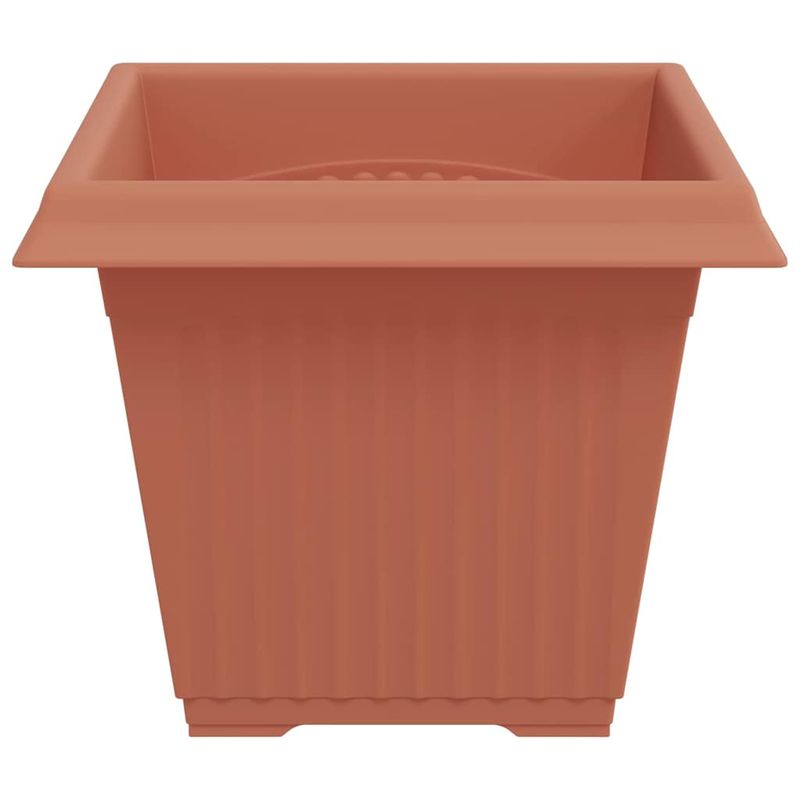 Casa si Gradina - Decoratiuni - Obiecte decorative - Vaze si boluri decorative - Vaza patrata pentru flori 24 pcs Rosu caramida - Infinity.ro