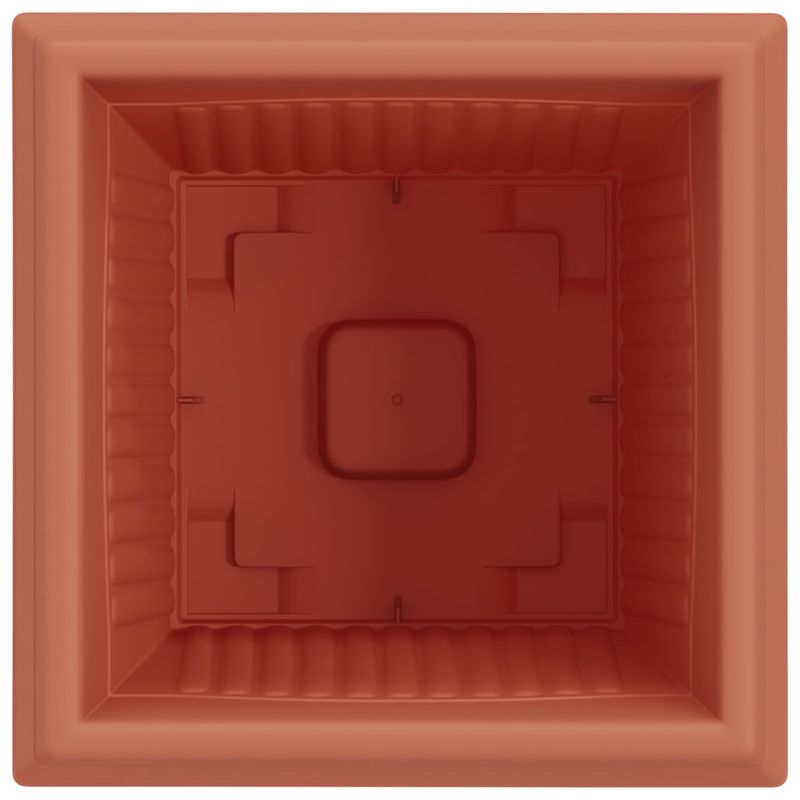 Casa si Gradina - Decoratiuni - Obiecte decorative - Vaze si boluri decorative - Vaza patrata pentru flori 24 pcs Rosu caramida - Infinity.ro