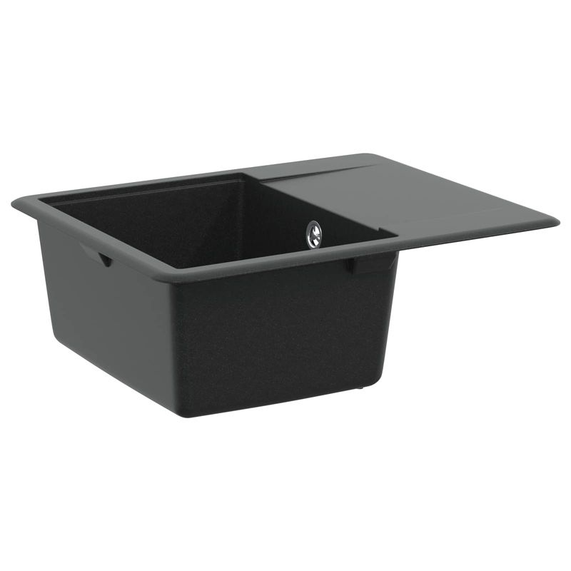 Casa si Gradina - Sanitare - Chiuveta bucatarie si accesorii - Chiuvete bucatarie - Chiuveta Negru 560 x 460 mm 80% Quartz si 20% Rasina - Infinity.ro
