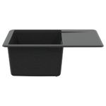 Casa si Gradina - Sanitare - Chiuveta bucatarie si accesorii - Chiuvete bucatarie - Chiuveta Negru 560 x 460 mm 80% Quartz si 20% Rasina - Infinity.ro