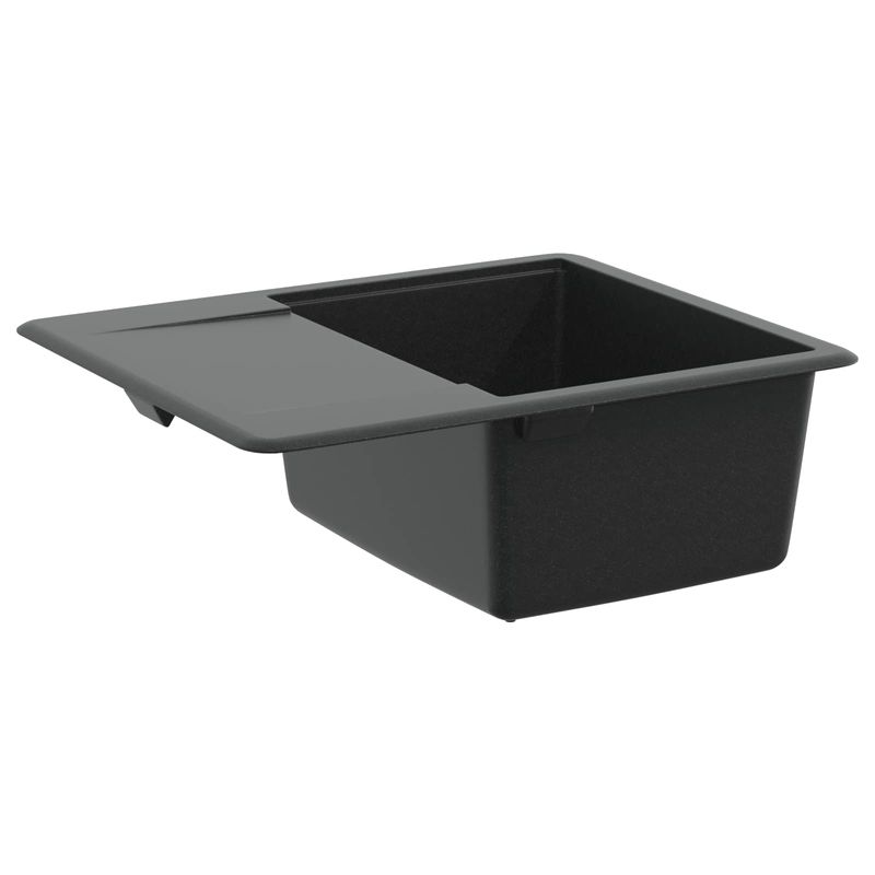 Casa si Gradina - Sanitare - Chiuveta bucatarie si accesorii - Chiuvete bucatarie - Chiuveta Negru 560 x 460 mm 80% Quartz si 20% Rasina - Infinity.ro