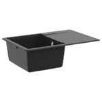 Casa si Gradina - Sanitare - Chiuveta bucatarie si accesorii - Chiuvete bucatarie - Chiuveta Negru 670 x 460 mm Granit - Infinity.ro