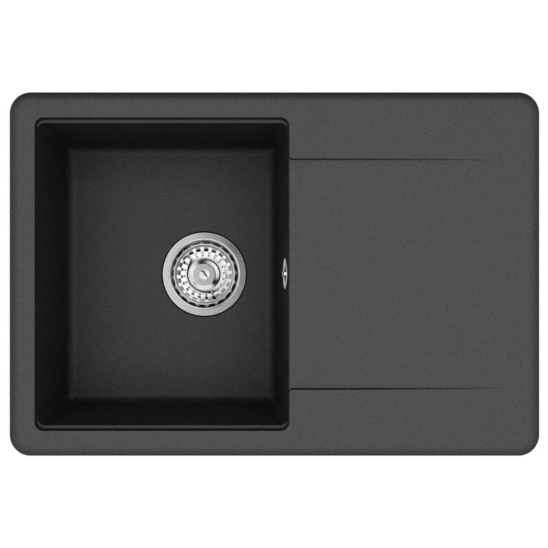Casa si Gradina - Sanitare - Chiuveta bucatarie si accesorii - Chiuvete bucatarie - Chiuveta Negru 670 x 460 mm Granit - Infinity.ro