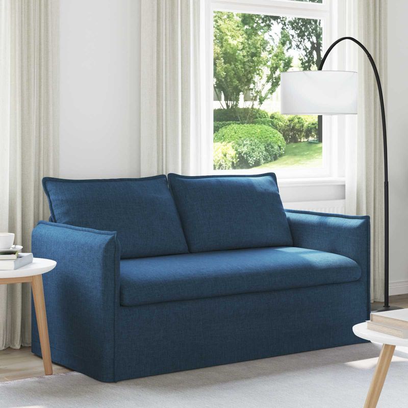 Casa si Gradina - Mobilier - Canapele si coltare - Canapele - Canapea 140cm albastru Metal - Infinity.ro