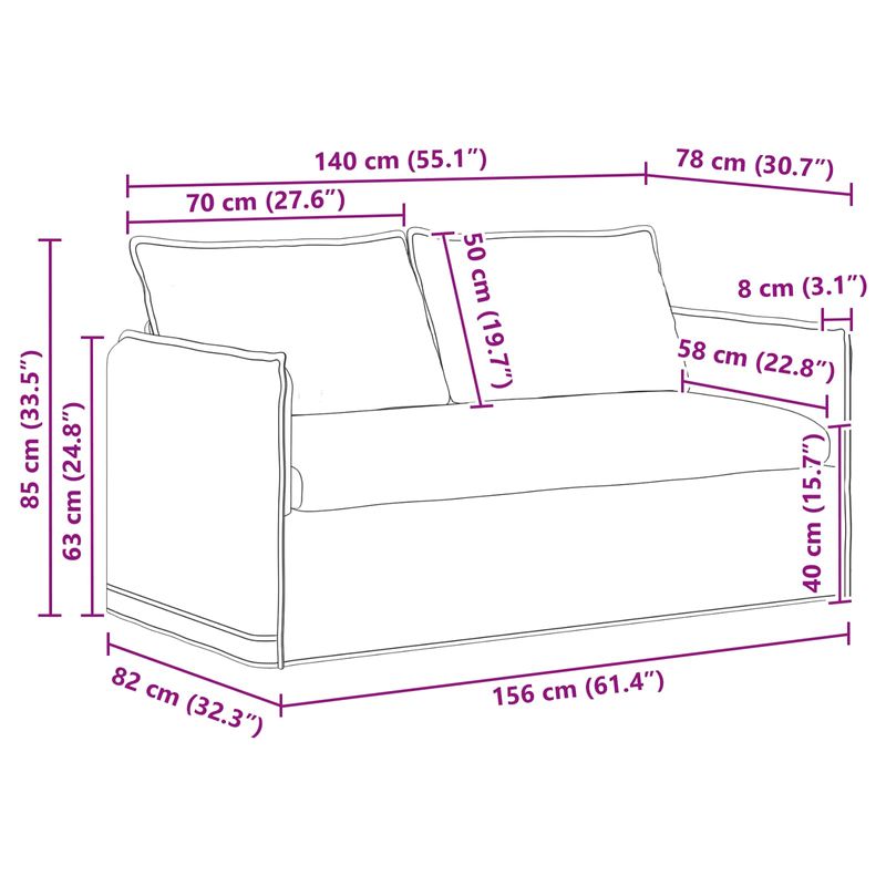 Casa si Gradina - Mobilier - Canapele si coltare - Canapele - Canapea 140cm albastru Metal - Infinity.ro
