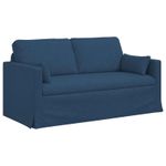 Casa si Gradina - Mobilier - Canapele si coltare - Canapele - Canapea 140cm albastru Metal - Infinity.ro