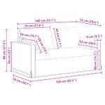 Casa si Gradina - Mobilier - Canapele si coltare - Canapele - Canapea 140cm albastru Metal - Infinity.ro
