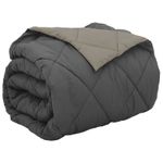 Casa si Gradina - Textile si covoare - Pături și cuverturi - Pături - Duvet complet pe tot parcursul anului Gri deschis si antracit - Infinity.ro