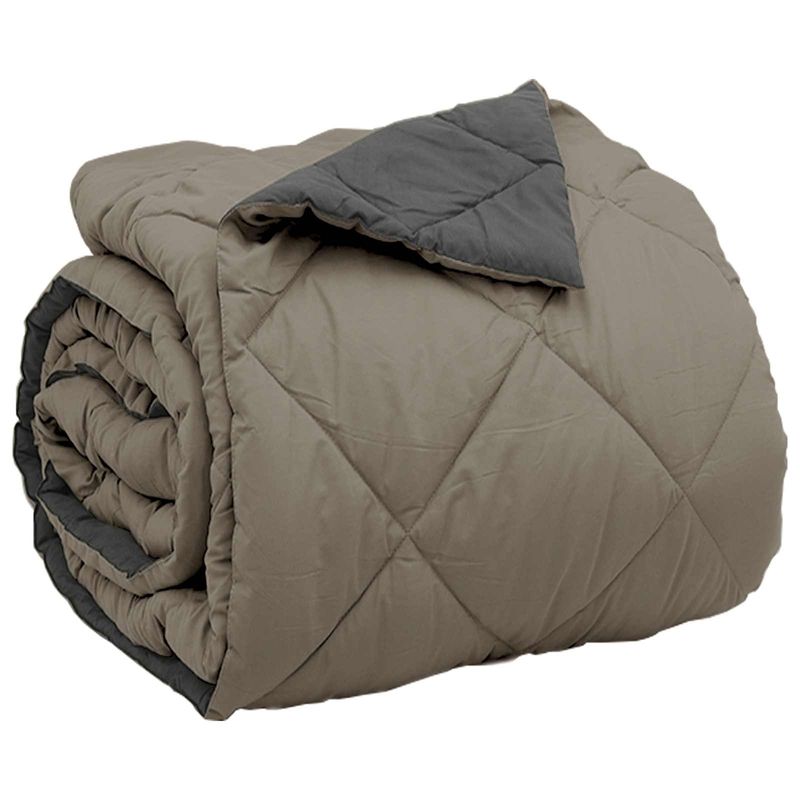 Casa si Gradina - Textile si covoare - Pături și cuverturi - Pături - Duvet complet pe tot parcursul anului Gri deschis si antracit - Infinity.ro