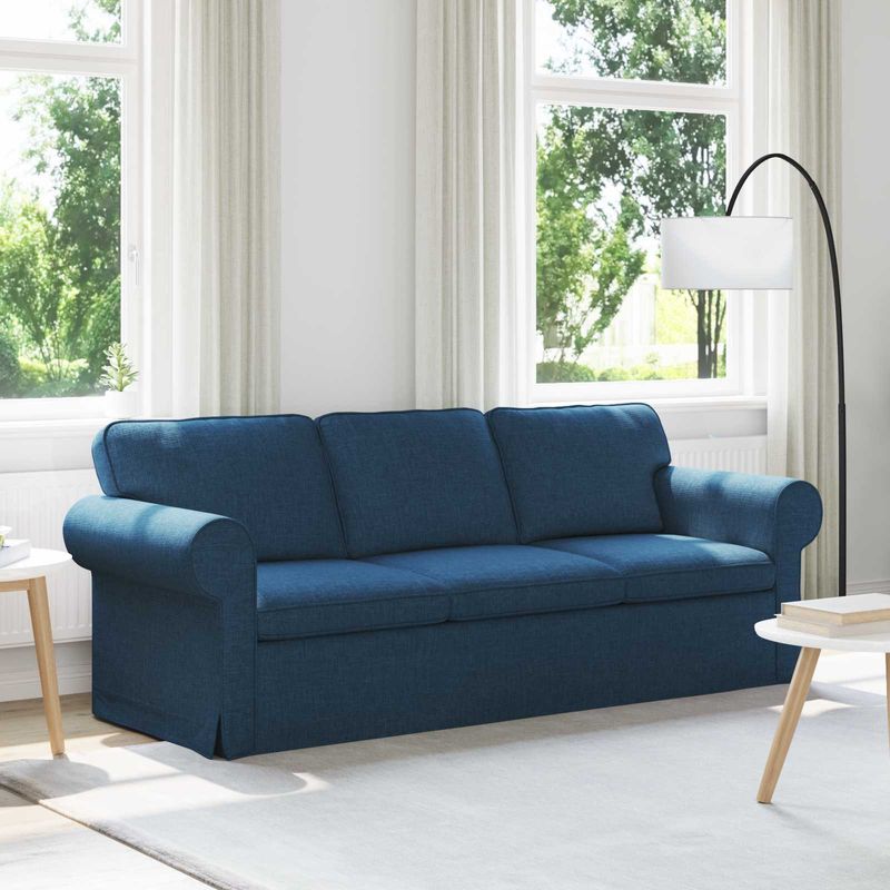Casa si Gradina - Mobilier - Canapele si coltare - Canapele - Canapea 180cm albastru Metal - Infinity.ro