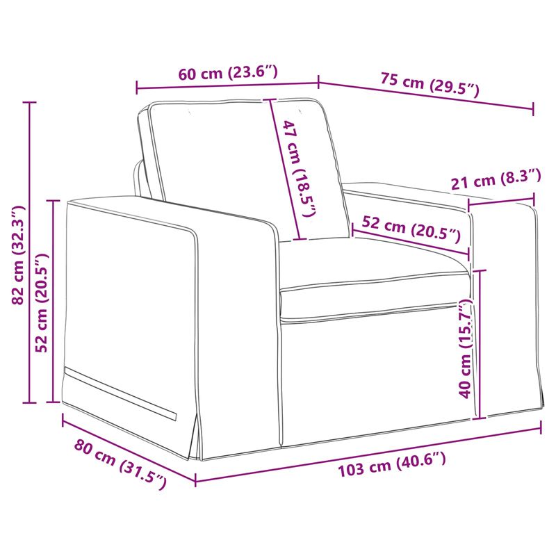 Casa si Gradina - Mobilier - Canapele si coltare - Canapele - Canapea 60cm Gri inchis Metal - Infinity.ro