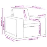 Casa si Gradina - Mobilier - Canapele si coltare - Canapele - Canapea 60cm Gri deschis Metal - Infinity.ro