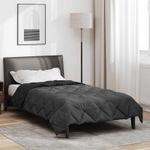 Casa si Gradina - Textile si covoare - Perne si pilote - Pilote - Pilota de vara Negru si antracit 200 x 140 cm Microfibra - Infinity.ro