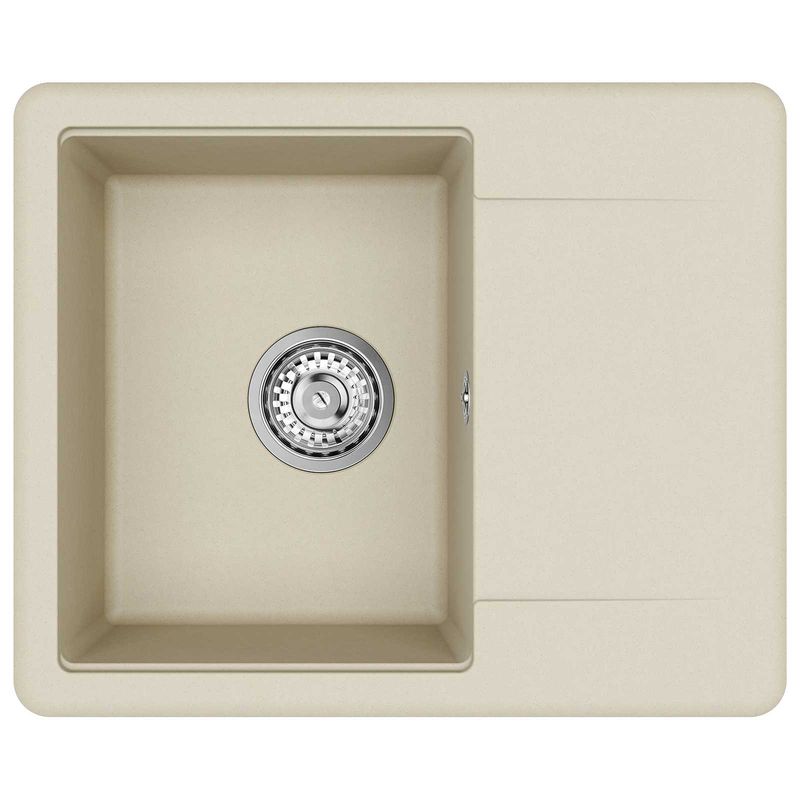 Casa si Gradina - Sanitare - Chiuveta bucatarie si accesorii - Chiuvete bucatarie - Chiuveta Bej 560 x 460 mm 80% Quartz si 20% Rasina - Infinity.ro