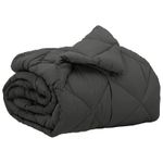 Casa si Gradina - Textile si covoare - Pături și cuverturi - Pături - Duvet complet pe tot parcursul anului Antracit 200 x 155 cm - Infinity.ro
