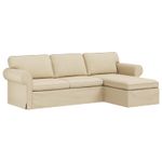 Casa si Gradina - Mobilier - Canapele si coltare - Canapele - Canapea 210cm Crem Metal - Infinity.ro