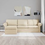 Casa si Gradina - Mobilier - Canapele si coltare - Canapele - Canapea 210cm Crem Metal - Infinity.ro