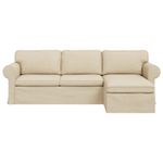 Casa si Gradina - Mobilier - Canapele si coltare - Canapele - Canapea 210cm Crem Metal - Infinity.ro