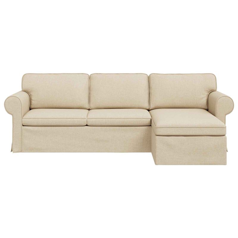 Casa si Gradina - Mobilier - Canapele si coltare - Canapele - Canapea 210cm Crem Metal - Infinity.ro