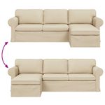 Casa si Gradina - Mobilier - Canapele si coltare - Canapele - Canapea 210cm Crem Metal - Infinity.ro