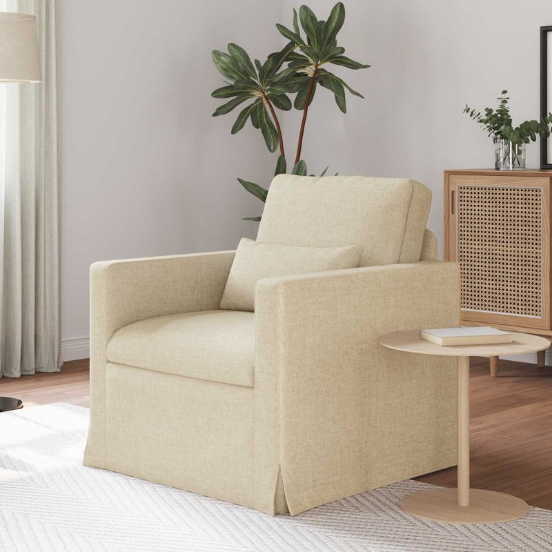 Casa si Gradina - Mobilier - Canapele si coltare - Canapele - Canapea 60cm Crem Metal - Infinity.ro