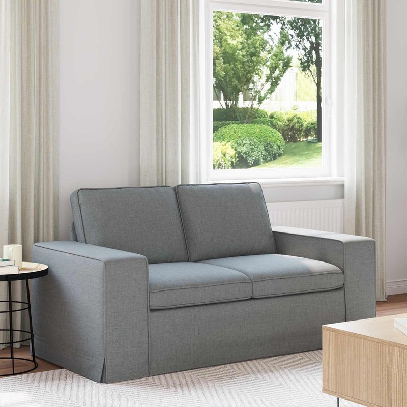 Casa si Gradina - Mobilier - Canapele si coltare - Canapele - Canapea 120cm Gri deschis Metal - Infinity.ro