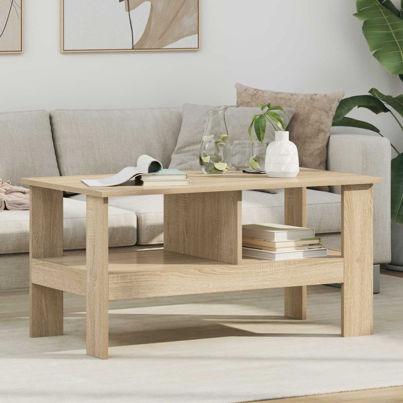 Casa si Gradina - Mobilier - Mese si birouri - Masute de cafea - Masa de cafea Stejar Sonoma 90 x 50 x 45 cm Lemn compozit - Infinity.ro