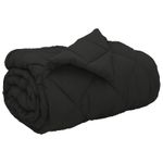 Casa si Gradina - Textile si covoare - Perne si pilote - Pilote - Duvet de iarna Negru 200 x 155 cm Microfibra - Infinity.ro